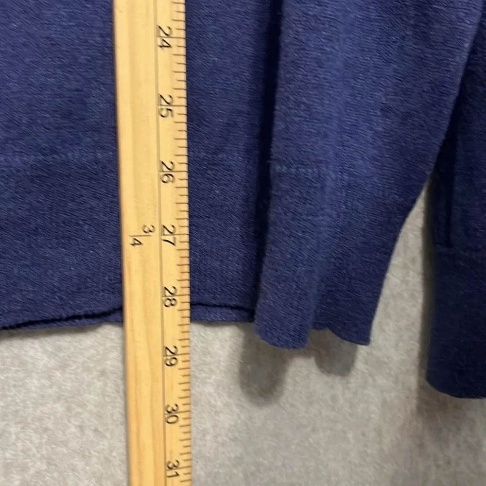 J. Crew Men's Cotton Cashmere Blend Sweater Size L Navy V-Neck